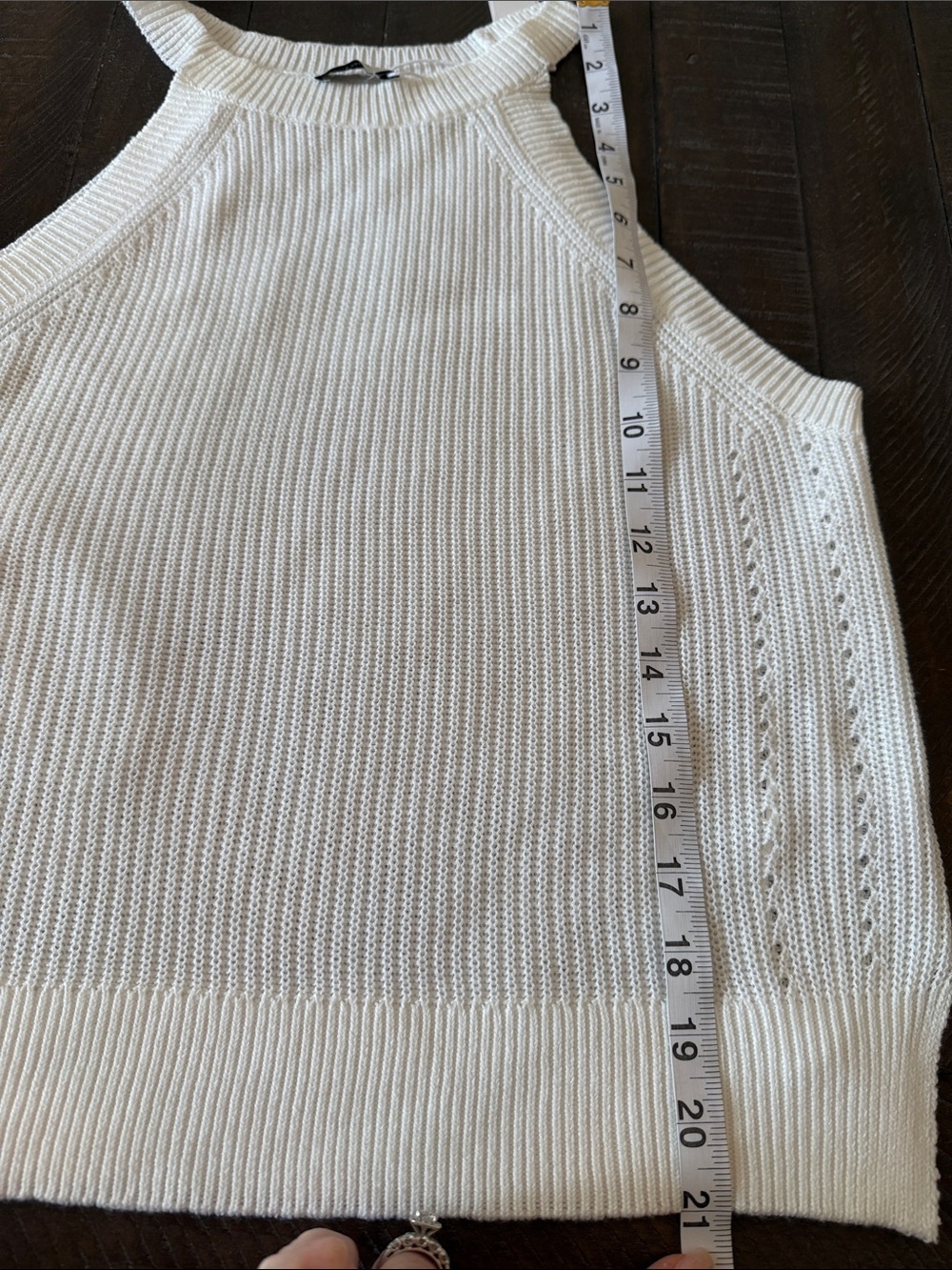 Gentle Fawn White Ribbed Halter Knit Tank - Picture 5 of 8